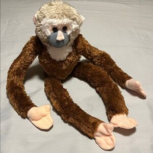 WILD REPUBLIC Plush Spider Squirrel Monkey Stuffed Animal Toy Velcro Hands Feet